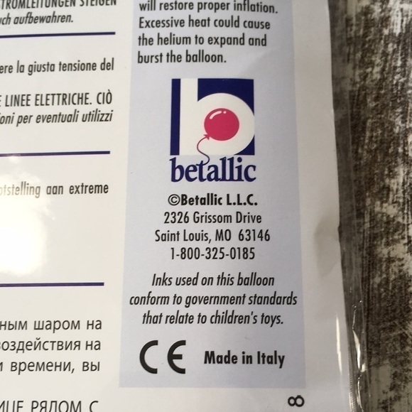 Betallic unicorn holographic glitter balloon 48” - Picture 4 of 4